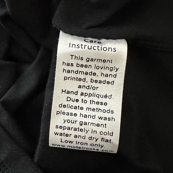 NWT Motel Rocks Black White Tokyo Techno Rhala Crop Long Sleeve Top Size S - Picture 12 of 13